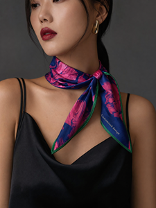 Mulberry <strong>Silk</strong> Skinny Neck Scarf Women Long Narrow 100 Pure <strong>Silk</strong> Hair Ribbon Scarf Gift Box Packaging Luxury Thin Scarf - Product Image 3