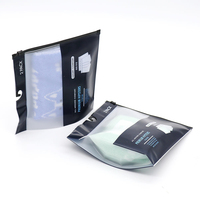 Sachet refermable personnalisé à fond carré recyclable GRS EN15343, 100% recyclé PCR/PIR, pour chaussettes et chaussures