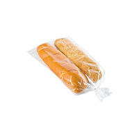 Sac en plastique pour pain personnalisé, Cpp Opp Bopp pp Poly, jetable, transparent, micro-perforé, sac à pain en pp pour boulangerie