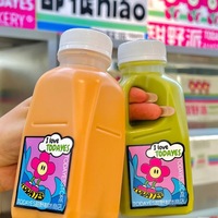 Mini Botella de Leche, Taza de Café de Plástico PP Resistente al Calor, Taza de Té Tailandesa, Juguete de Slime de Moda, Frasco de Embalaje Sellado, Venta al por Mayor