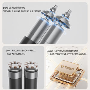 Stores verticaux motorisés <span class=keywords><strong>Luminette</strong></span> automatiques électriques en alliage d'aluminium occultants style européen - Product Image 3