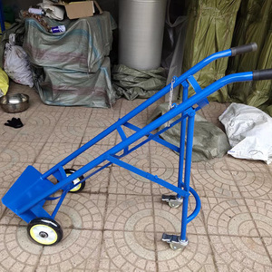 Medical Trolley Fixed <b>Bracket</b> for Oxygen Acetylene Cylinder Handcarts Stainless Steel+Iron 100 lb Load Capacity Hospital Use GQK - Product Image 5