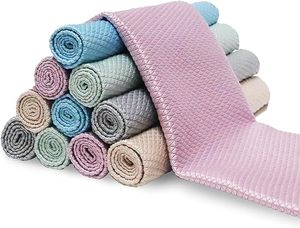 Paños de secado de platos multiusos para pedidos al por mayor, paño de limpieza milagroso para el hogar y el coche, paño de descontaminación fuerte tipo escama de pescado - Product Image 1