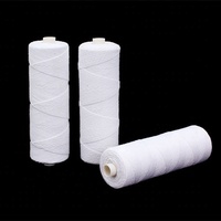 Mèches de bougie en coton naturel tressé, en bobine, cylindriques, pour la fabrication de bougies maison DIY à base de cire de paraffine, de soja et de cire d'abeille