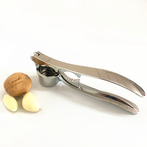 kitchen accessories 2 in 1 smart gadget nutcracker fresh garlic crusher zinc alloy garlic press