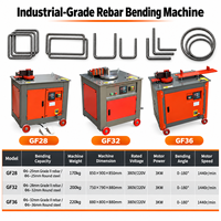Machine à cintrer les étriers en acier CNC 6-36 mm pour étriers carrés, spirales et en U, série GF, formeur de barres d'acier