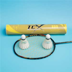 Venta Especial <span class=keywords><strong>TCX</strong></span> 999: Volantes de Plumas de Ganso de Alta Calidad para Torneos, con 3 Capas de Corcho - Product Image 4