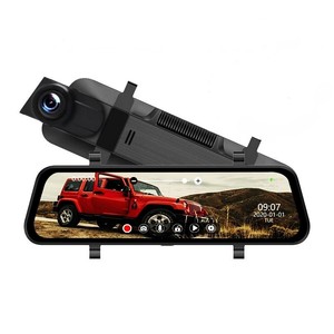 10 ''1080P IPS écran tactile voiture Stream Media Dashcam DVR voiture rétroviseur caméra de tableau de bord avec enregistreur vidéo à double objectif - Product Image 1