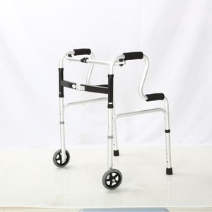 Shunkangda <b>Walker</b> Aluminum Alloy Four Legged With Wheels For <b>Elderly</b> Mobility Assistance - Product Image 4