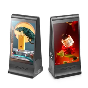 Nova atualização FYD-868 PLUS X android 8.1 wifi digital signage exibir para restaurante mesa publicidade menu exibindo