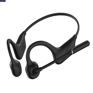 Open-ear ENC Mic Noise Reduction Waterproof BT5.3 Bone Conduction Headphones for Conferences Competitions