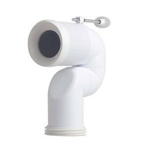 Tuyau de vidange WC en S de 100 mm, siphon de plomberie personnalisable, découpé sur mesure - Product Image 1