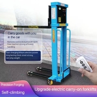 Vente chaude 0.5 tonnes chariot élévateur auto-élévateur marche Portable Semi-électrique auto-élévateur manuel charge de palette Walkie empileur Machine