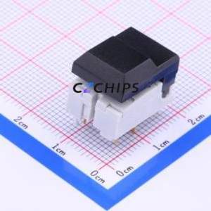 SERBKAUOA Push Button Switch Through hole Component (THT) Switch Single Pole Double Throw No Lock Square Button Through Hole - Product Image 1