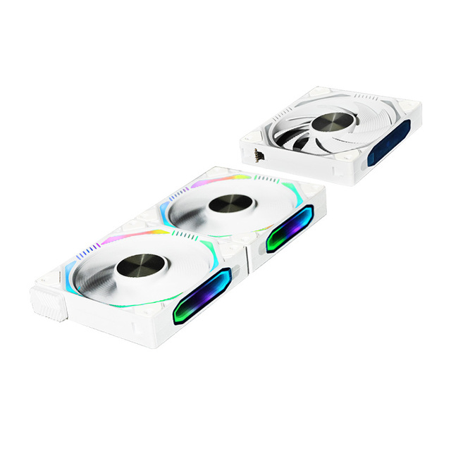 3 in 1 Set Building Block Fan Splice Fans ARGB Cooling with Infinite Mirror Desktop Computer Cooling PC Fan