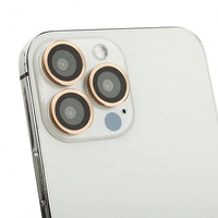 LKG Film de protection d'écran en verre pour objectif d'appareil photo pour iPhone 11 12 13 mini Pro Max Protecteur d'écran d'objectif d'appareil photo