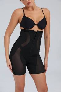 Langqin Bodyshaper Shorts High-Waisted Compression Tummy Control Girdle <b>Thigh</b> Slimming Breathable Woven Eco-Friendly XL - Product Image 6