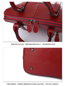 Bolsos de Moda para Mujer, Bolsos de Mano de Cuero Genuino, Bolsos de Hombro Vintage para Mujer - Product Image 5