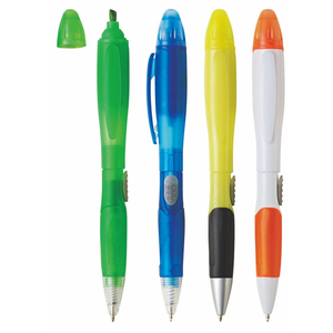 Custom Double-Head Ballpoint <b>Pen</b> Highlighter Combo 0.5mm Writing Width Promotional Stationery Plastic Material Customizable Logo - Product Image 6