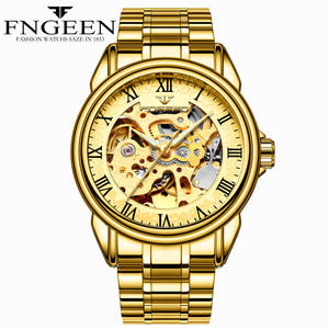 Montre mécanique automatique de luxe pour homme, étanche, lumineuse, en acier inoxydable, design professionnel, phase de lune - Product Image 4