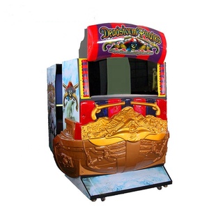 60 Bảng điều khiển trò chơi trong nhà hoạt động bằng tiền xu hai người hành động phiêu lưu cướp biển với trò chơi bắn tàu cướp biển thành phố - Product Image 5