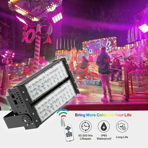 Luz de inundación directa de fábrica Aglare Dmx estadio remoto impermeable Ip65 Rgb 100W 200W 300W 400W 500W Luz de inundación Led - Product Image 6