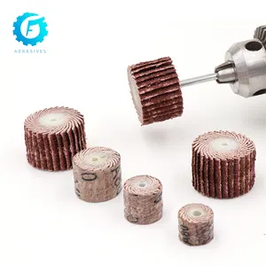 High quality Factory wheel cylindrical grinding emery cloth grinding head Metal polishing head with shaft impeller belt