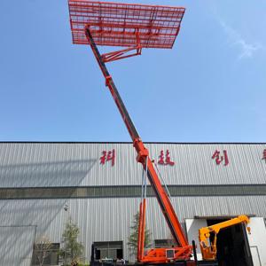 Plataforma elevadora móvil hidráulica sobre orugas con elevación inversa para trabajos de construcción en exteriores - Product Image 1