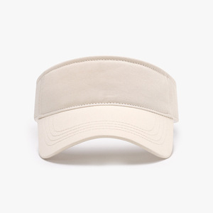 Gorra de visera blanca Unisex personalizada de alta calidad, sombrero de <span class=keywords><strong>Sol</strong></span> de playa de Golf ajustable, logotipo bordado para deportes al aire libre, pesca, hombres y mujeres - Product Image 6