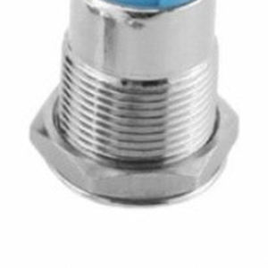 Interruptor de Botón Pulsador de Cabeza Redonda Ultracorto de Acero Inoxidable, Auto-Reiniciable, 12 mm (12-24 V Máx. 3 A) - Product Image 2