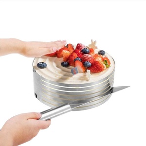 Moule à gâteau rond en acier inoxydable, Mini anneau de cuisson avec poussoir, Mousse pâtisserie, <span class=keywords><strong>petit</strong></span> gâteau, anneau à tarte pour Dessert - Product Image 1