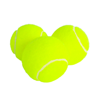 Balles de tennis de compétition et d'entraînement pressurisées, haute élasticité, résistantes à l'usure, qualité compétition, logo personnalisé estampé à chaud, 3 pièces par paquet
