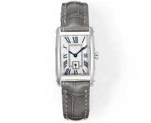 Montre à quartz rectangulaire élégante et luxueuse de haute qualité avec bracelet en cuir, résistante à l'eau, style sport et affaires, cadran à aiguilles - Product Image 2