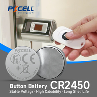 Baterai Kancing Lithium CR2450 3V Performa Stabil Daya Tidak Beracun untuk Unit Sistem Speaker Audio Nirkabel