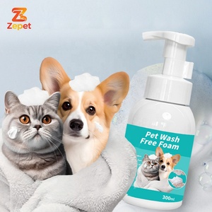 Échantillon Gratuit Shampoing Sec Personnalisé Marque Privée 300ml Nettoyant Doux Sans Eau pour Animaux Lavage Corporel Moussant Sans Rinçage pour Animaux - Product Image 1