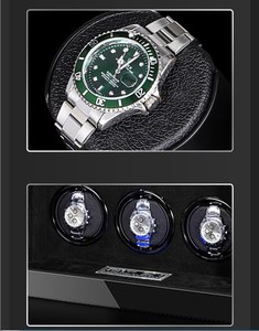 Enrollador <span class=keywords><strong>de</strong></span> reloj automático <span class=keywords><strong>de</strong></span> dos <span class=keywords><strong>relojes</strong></span> <span class=keywords><strong>de</strong></span> lujo, luz LED, pantalla táctil, <span class=keywords><strong>caja</strong></span> <span class=keywords><strong>de</strong></span> madera <span class=keywords><strong>de</strong></span> cuero PU <span class=keywords><strong>de</strong></span> gamuza, <span class=keywords><strong>caja</strong></span> <span class=keywords><strong>de</strong></span> reloj segura y elegante - Product Image 6