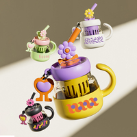 Gobelet en verre borosilicate haut de gamme, best-seller, nouveau design, pour le bureau, verre à thé réutilisable, pour adultes, unisexe, idéal pour les cadeaux