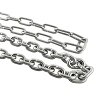 Chaîne à maillons en acier inoxydable DIN766, polie haute brillance, norme DIN766, acier inoxydable 304/316, chaîne à maillons courts pour usage maritime