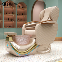 Fauteuils de pédicure de luxe uniques avec massage des mains et des pieds, design de salon, canapé de spa électrique pour pédicure et massage des pieds
