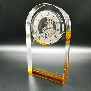 K9 pha lê khách món quà lưu niệm đám cưới đặc biệt pha lê bảng đồng hồ thủy tinh pha lê đồng hồ