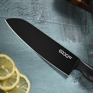 Negro serie Shark <span class=keywords><strong>cuchillos</strong></span> de Sashimi 2020 nueva llegada cuchillo <span class=keywords><strong>Santoku</strong></span> 7 pulgadas - Product Image 2