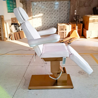 Offre Spéciale blanc beauté table de massage 3 moteur or électrique cosmétique visage extension de cils lit luxe