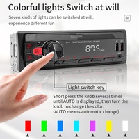 (Stock US/UE) Podofo Autoradio Lecteur MP3 pour Voiture Stéréo Récepteur BT FM Aux-in SD USB MP3 MMC WMA Port ISO