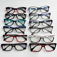 Petites montures de lunettes optiques en acétate, nouveau stock en liquidation, modèles et couleurs assortis, petite taille