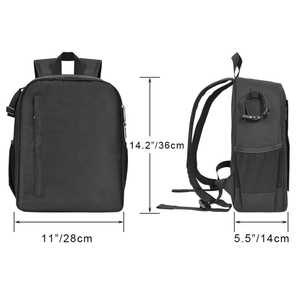 Tas Ransel Kamera Tahan Air, Tas Kamera DSLR <span class=keywords><strong>Mirrorless</strong></span> Anti Guncangan dengan Pembatas yang Dapat Dilepas, Tas Ransel Fotografi untuk Kamera dan Lensa - Product Image 4