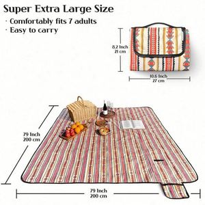 Grande sacoche personnalisée imprimée, recyclable, imperméable, légère, durable, promotionnelle, pour la plage et les pique-niques - Product Image 2