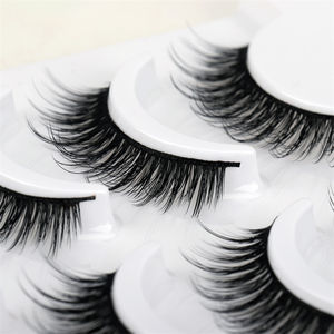 Venta al por mayor, compra a granel, etiqueta personalizada, 25Mm, 3D, 5D, Wispy, Extra largo, 5 piezas, visón Real esponjoso, tira completa de pestañas postizas - Product Image 6