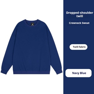 เสื้อสเวตเตอร์ผู้ชายผ้าฝ้าย 100% พิมพ์โลโก้ได้ตามต้องการ สำหรับฤดูใบไม้ร่วงและฤดูหนาว น้ำหนัก 320 กรัม ไซส์ใหญ่ แบบเรียบ - Product Image 4