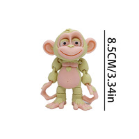 Figurines de singe imprimées en 3D multicolores, modèle d'activité animale créatif, ornements, cadeaux pour les amoureux des animaux, jouets originaux, marque FUSEJOY