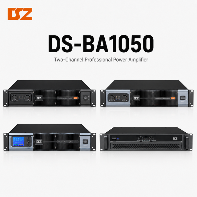 OEM Professional Class-D 2 Channel Power Amplifier 2*1050W 2U Rack Mount Audio Amplifier for PA System